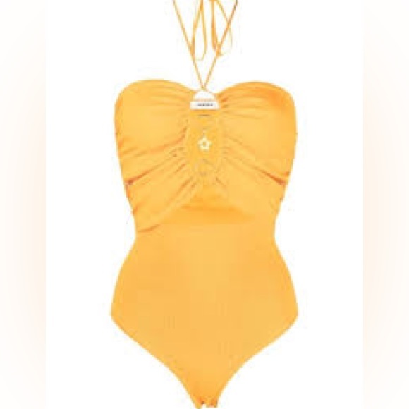 NWT Sandro Assiya Halter Bodysuit & Bussy Skort w/ Small Seam Rip & Mark on Back - Picture 3 of 16